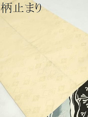 平和屋着物●西陣　木野織物　菱屋善兵衛謹製　六通柄袋帯　流水文　銀糸　正絹　逸品　CABJ5131hy