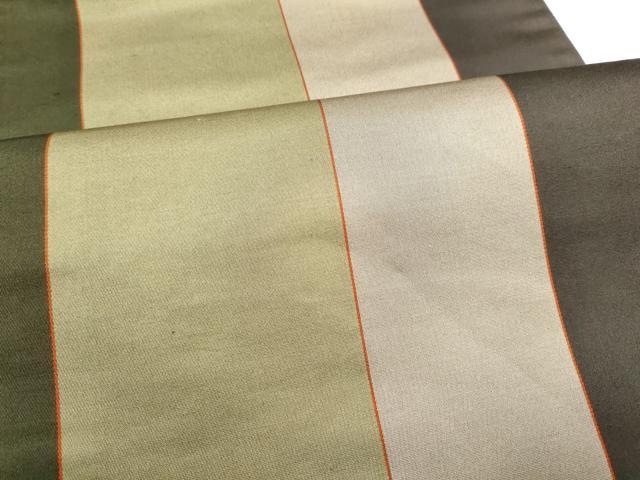 平和屋着物●両面　六通柄袋帯　唐織　草花文　金糸　正絹　逸品　CABJ5139hy