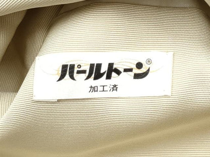 平和屋着物●本加賀友禅作家　柿本市郎　塩瀬　九寸名古屋帯　陶器花文　正絹　逸品　CABJ5159hy