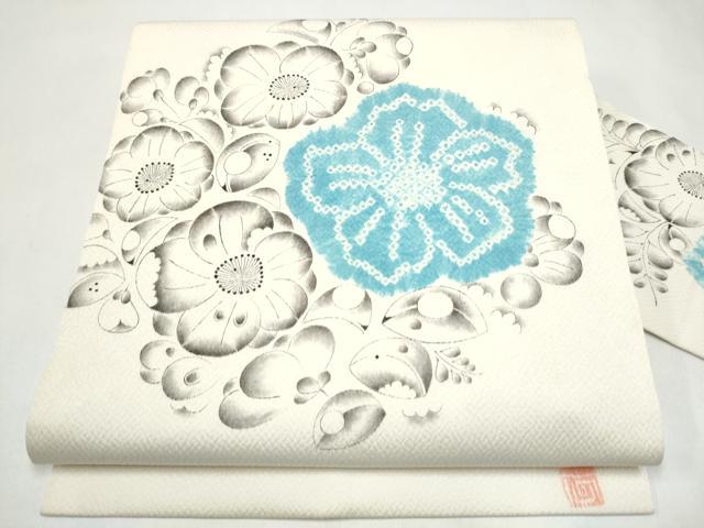 平和屋着物●西洞院辻が花　大脇一心　九寸名古屋帯　絞り　正絹　逸品　CABJ5160hy