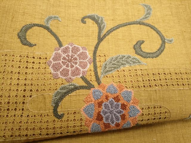 総刺繍 相良刺繍 訪問着 平和屋着物▽中国三大刺繍 正絹 汕頭刺繍 重ね