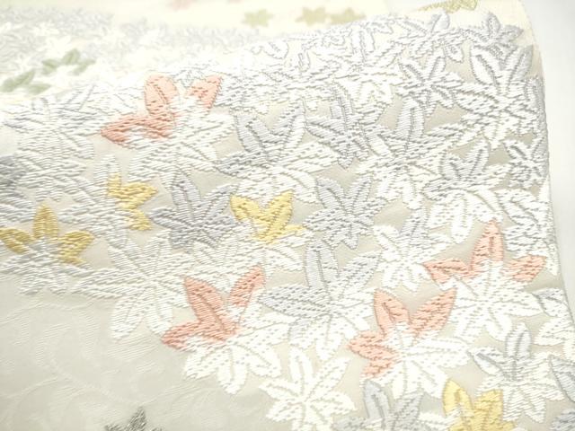 平和屋着物●六通柄袋帯　唐織　歓喜紀翔深紅譜　プラチナ本金　正絹　逸品　CABJ5180hy