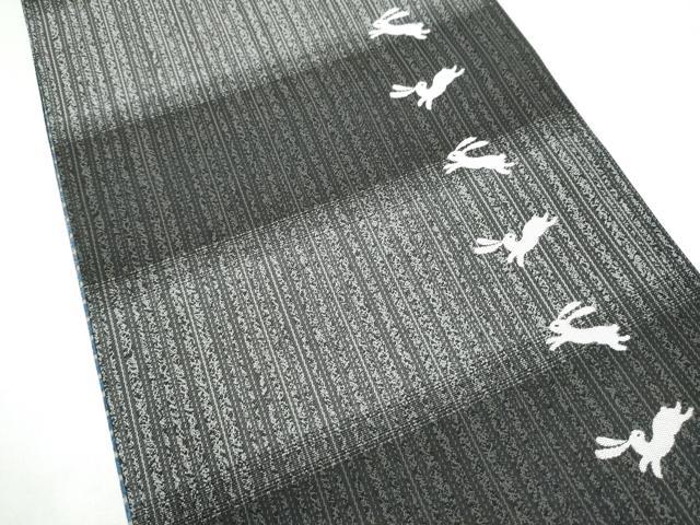 平和屋着物●西陣　村田織物謹製　両面　両方向　全通柄袋帯　抽象文　証紙付き　正絹　逸品　CABJ5189hy