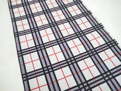 平和屋着物●両面　全通柄袋帯　格子柄　上代28万　反端付き　正絹　逸品　CABJ5191hy