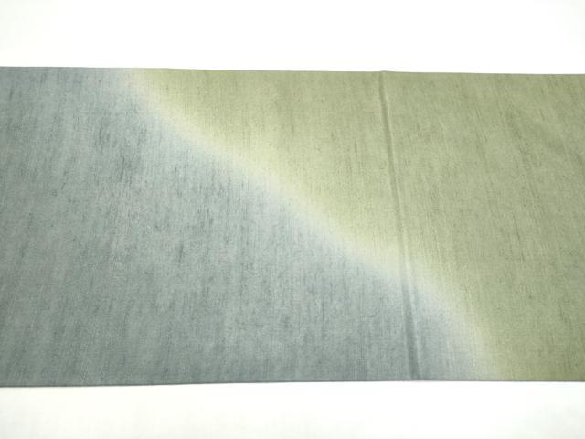 平和屋着物●菅原工房　菅原結作　漢方染紬　両面　両方向　太鼓柄袋帯　エ霞文　ほていや扱い　上代45万　正絹　逸品　CABJ5194hy