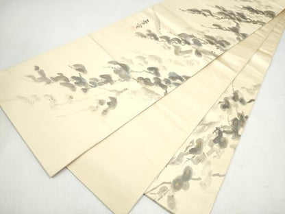 平和屋着物●京友禅作家　山科春宣　六通柄袋帯　枝松文　金彩　正絹　逸品　CABJ5197hy