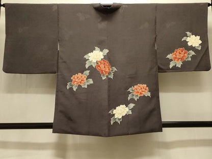 平和屋着物＃羽織　牡丹　正絹　逸品　CABJ5204in