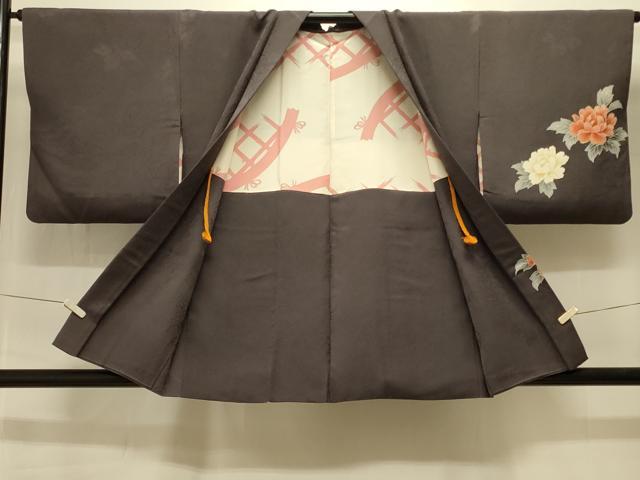 平和屋着物＃羽織　牡丹　正絹　逸品　CABJ5204in