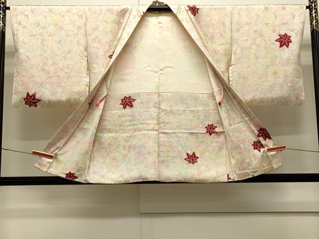 平和屋着物＃羽織　絞り　舞楓文　正絹　逸品　CABJ5214in