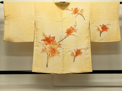 平和屋着物＃羽織　地紋起こし　草花文　暈し染め　正絹　逸品　CABJ5238in