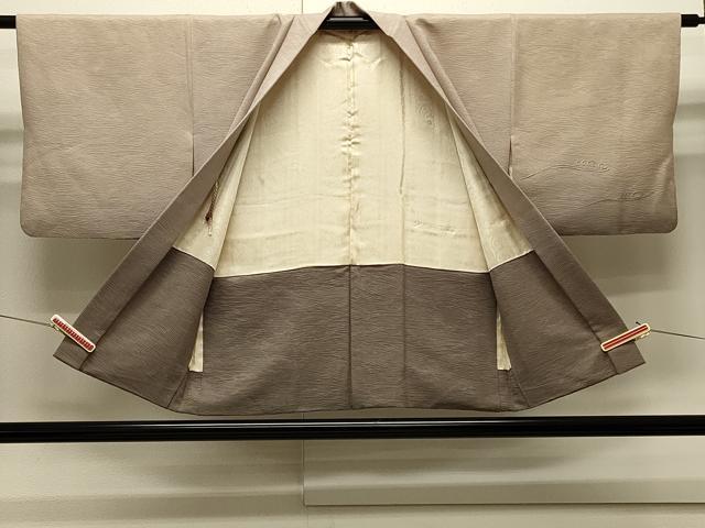 平和屋着物＃羽織　絞り　刺繍　立波草花文　暈し染め　銀糸　正絹　逸品　CABJ5246in