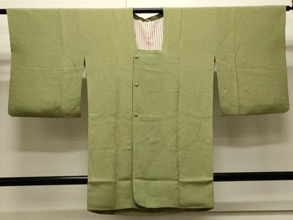 平和屋着物＃道行コート　霞文　鬼しぼ縮緬　ロング丈　正絹　逸品　CABJ5250in