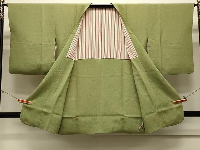 平和屋着物＃道行コート　霞文　鬼しぼ縮緬　ロング丈　正絹　逸品　CABJ5250in
