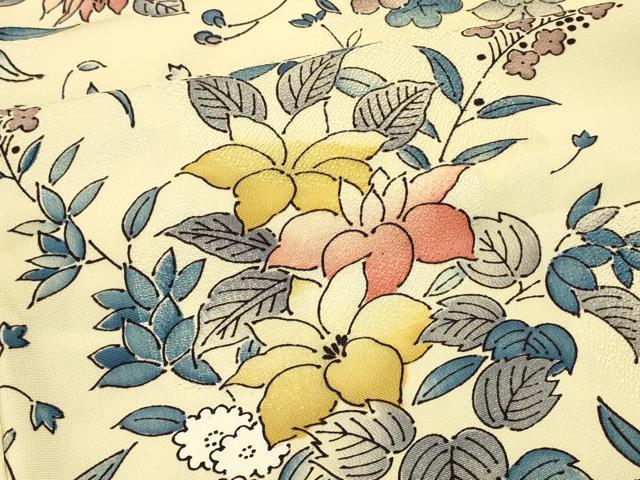 平和屋着物＃羽織　草花文　暈し染め　正絹　逸品　未使用　CABJ5251in