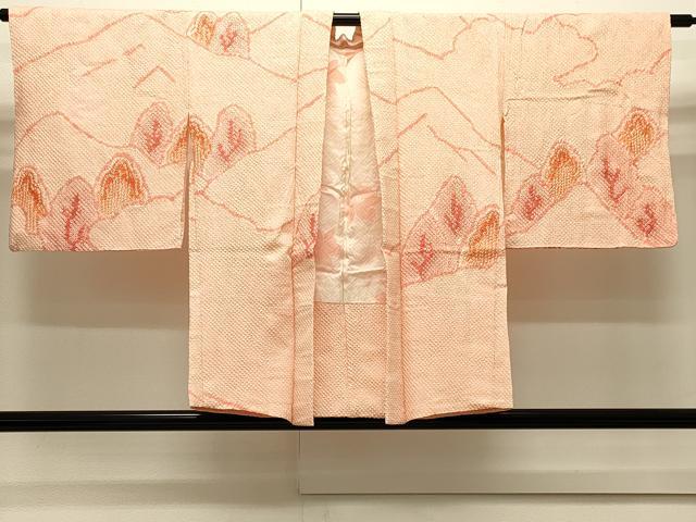 平和屋着物＃羽織　総絞り　遠山樹林文　正絹　逸品　CABJ5254in