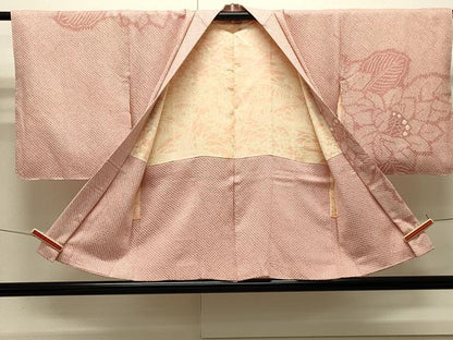 平和屋着物＃羽織　総絞り　草花文　正絹　逸品　未使用　CABJ5255in