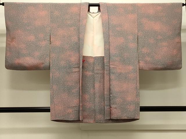 平和屋着物＃羽織　霞文　鬼しぼ縮緬　正絹　逸品　CABJ5258in