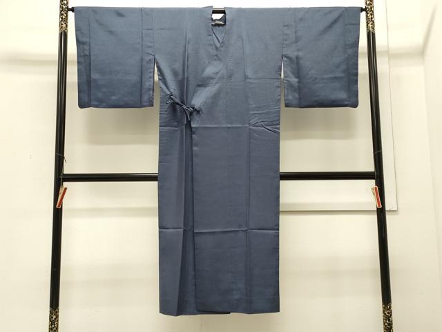 平和屋着物＃道中着　雨コート　単衣　霞文　ロング丈　洗える着物　CABJ5266in