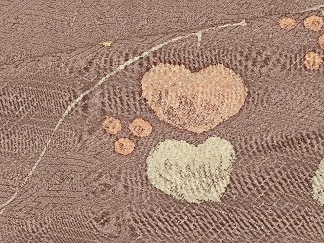 平和屋着物＃道行コート　南天文　ロング丈　正絹　逸品　CABJ5269in