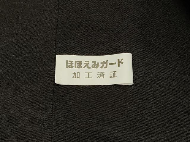 平和屋着物＃道中着　リバーシブル　横段地紋　暈し染め　黒地　ロング丈　正絹　逸品　CABJ5272in