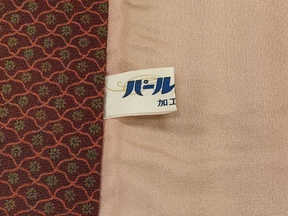 平和屋着物＃道中着　花間道　ロング丈　正絹　逸品　CABJ5277in