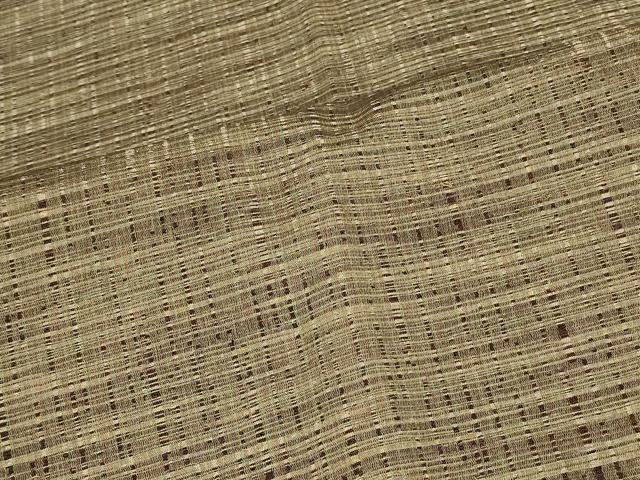平和屋着物＃道行コート　格子　ロング丈　正絹　逸品　CABJ5278in