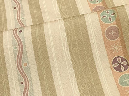 平和屋着物＃羽織　吉祥間道　お召縮緬　正絹　逸品　CABJ5281in