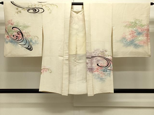 平和屋着物＃羽織　流水文　暈し染め　金彩　正絹　逸品　CABJ5285in