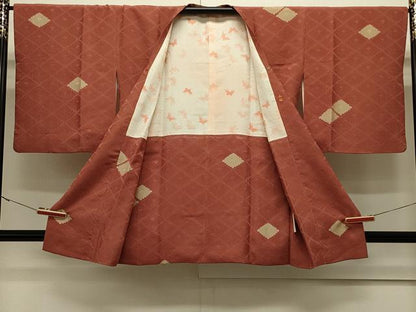 平和屋着物＃道行コート　地紋起こし　花菱文　高島屋扱い　正絹　逸品　CABJ5290in