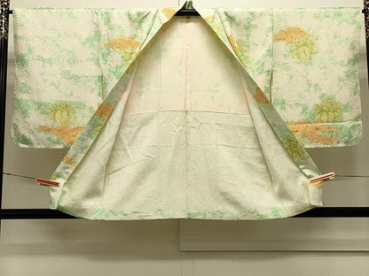 平和屋着物＃羽織　総絞り　霞桐文　正絹　逸品　未使用　CABJ5296in