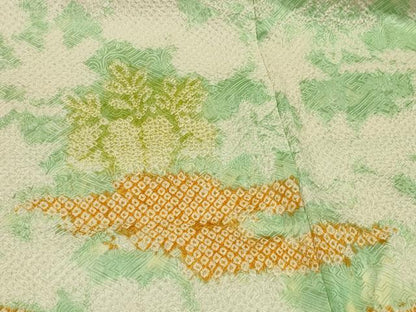 平和屋着物＃羽織　総絞り　霞桐文　正絹　逸品　未使用　CABJ5296in