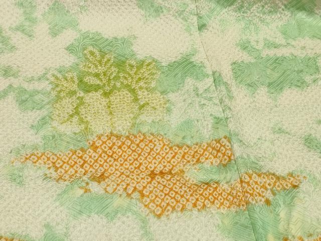 平和屋着物＃羽織　総絞り　霞桐文　正絹　逸品　未使用　CABJ5296in