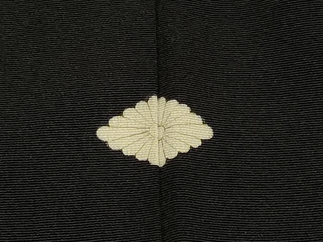 平和屋着物＃羽織　寿光織　乱菊　黒地　金銀糸　正絹　逸品　CABJ5301in