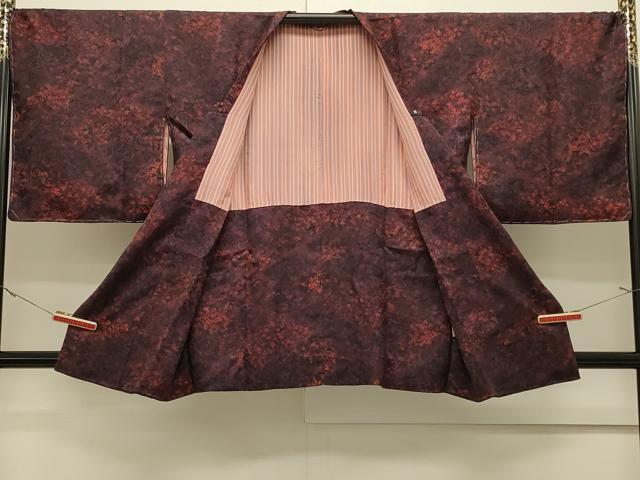 平和屋着物＃道行コート　草花文　暈し染め　正絹　逸品　未使用　CABJ5309in