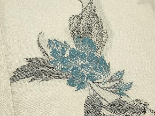 平和屋着物＃羽織　草花文　正絹　逸品　CABJ5317in