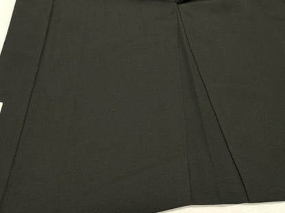 平和屋着物＃男性　羽織　黒紋付き　正絹　逸品　CABJ5318in