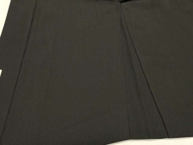 平和屋着物＃男性　羽織　黒紋付き　正絹　逸品　CABJ5318in