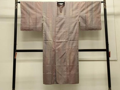 平和屋着物＃道行コート　単衣　間道　暈し染め　ロング丈　正絹　逸品　CABJ5322in