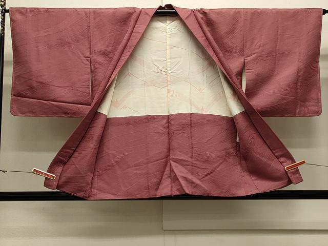 平和屋着物＃羽織　地紋起こし　立波文　正絹　逸品　未使用　CABJ5323in
