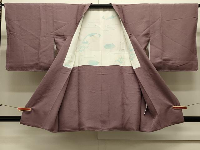 平和屋着物＃道行コート　地紋起こし　吹き寄せ文　正絹　逸品　未使用　CABJ5324in
