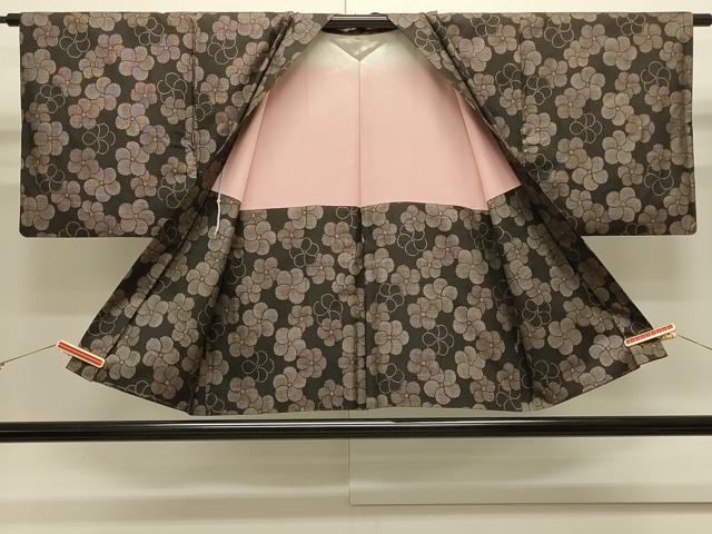 平和屋着物＃本場大島紬　羽織　9マルキ　花づくし　ますいわ屋扱い　正絹　逸品　CABJ5325in