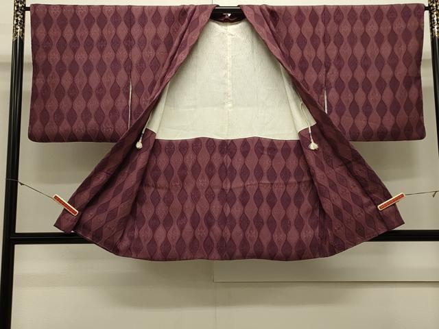 平和屋着物＃羽織　地紋起こし　立涌文　正絹　逸品　CABJ5326in
