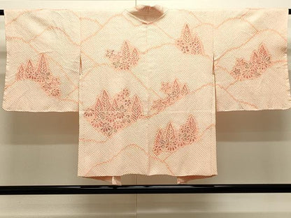 平和屋着物＃羽織　総絞り　遠山草花文　正絹　逸品　未使用　CABJ5329in