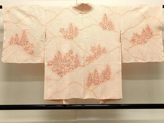 平和屋着物＃羽織　総絞り　遠山草花文　正絹　逸品　未使用　CABJ5329in