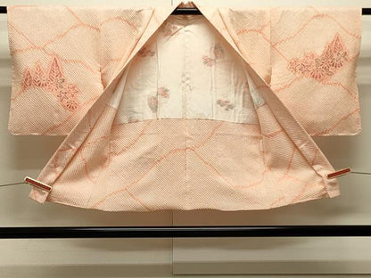 平和屋着物＃羽織　総絞り　遠山草花文　正絹　逸品　未使用　CABJ5329in