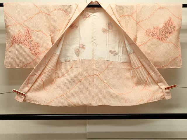 平和屋着物＃羽織　総絞り　遠山草花文　正絹　逸品　未使用　CABJ5329in