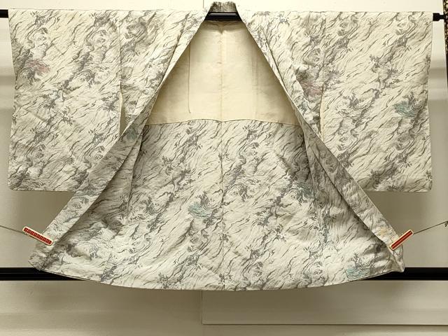 平和屋着物＃羽織　寿光織　立波文　金糸　正絹　逸品　CABJ5330in