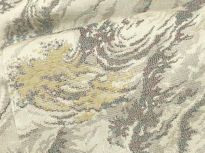 平和屋着物＃羽織　寿光織　立波文　金糸　正絹　逸品　CABJ5330in