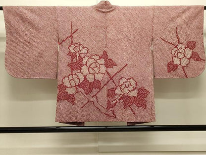 平和屋着物＃羽織　総絞り　草花文　正絹　逸品　未使用　CABJ5331in