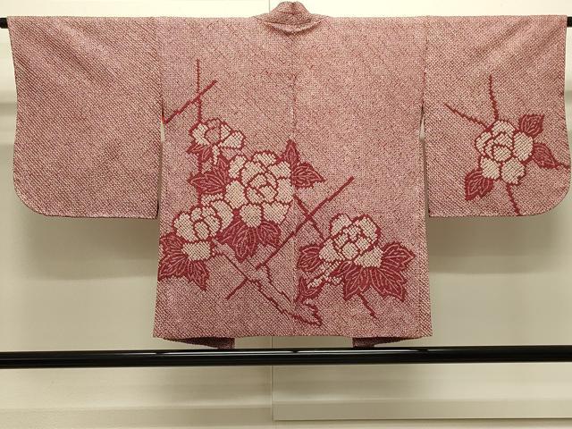 平和屋着物＃羽織　総絞り　草花文　正絹　逸品　未使用　CABJ5331in